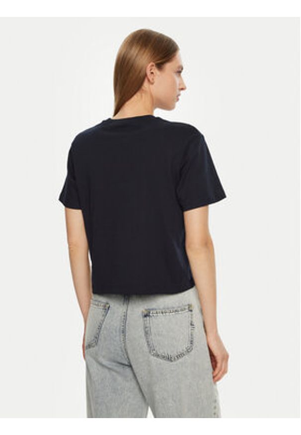 Guess Jeans T-Shirt W5RI42 K8HM0 Niebieski Regular Fit. Kolor: niebieski. Materiał: bawełna