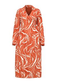 Selected Femme Sukienka 16089030 Pomarańczowy Regular Fit. Kolor: pomarańczowy. Materiał: wiskoza #6