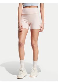 Adidas - adidas Szorty sportowe Lounge IY6743 Różowy Slim Fit. Kolor: różowy. Materiał: wiskoza, bawełna