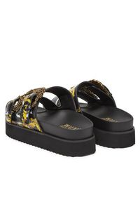 Versace Jeans Couture Klapki 78VA3SM1 Czarny. Kolor: czarny. Materiał: skóra #5
