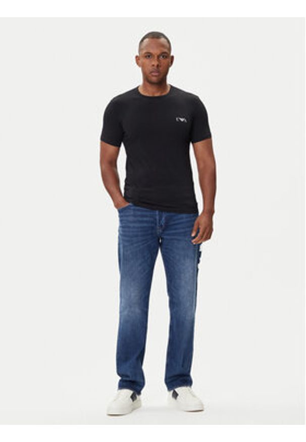 Emporio Armani Underwear Komplet 2 t-shirtów EM001849 AF14131 MC005 Czarny Fitted Fit. Kolor: czarny. Materiał: bawełna