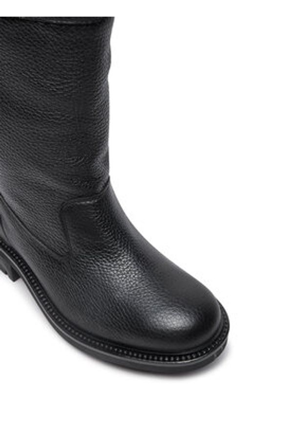 Calvin Klein Botki HW0HW02234 Czarny. Kolor: czarny. Materiał: skóra