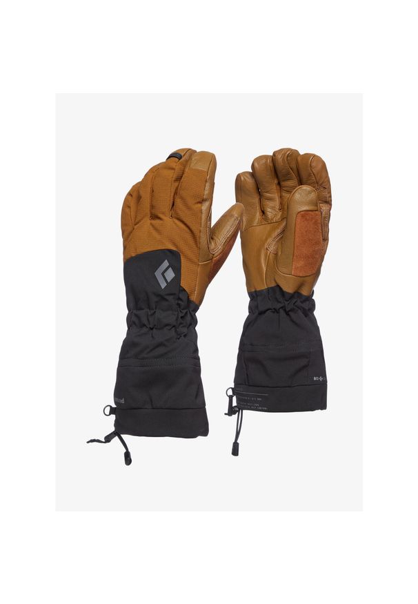 Rękawice w góry Black Diamond Soloist Gloves. Kolor: brązowy. Sezon: zima. Sport: wspinaczka