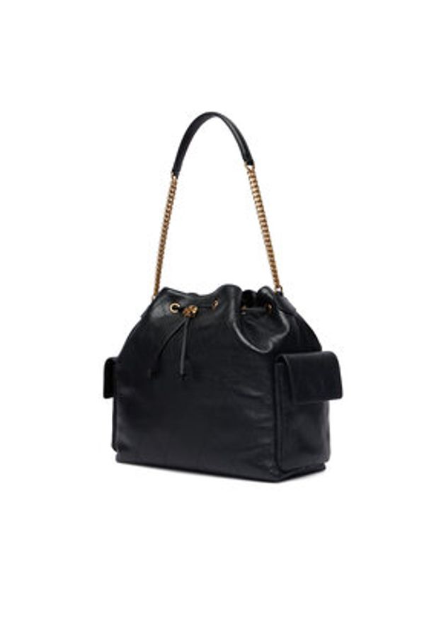 Tory Burch Torebka Charlie 185830 Czarny. Kolor: czarny. Materiał: skórzane