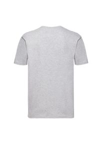 FRUIT OF THE LOOM - Koszulka Męska Super Premium Heather. Kolor: szary