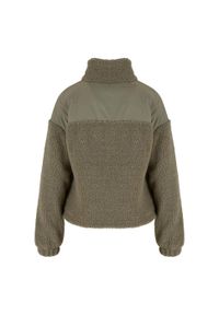 Urban Classics - Damska Bluza Polarowa Sherpa. Kolor: zielony. Materiał: polar