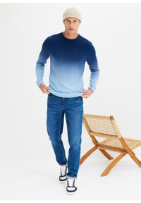 bonprix - Sweter w cieniowanym kolorze. Kolor: niebieski #3
