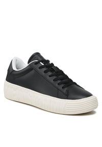 Tommy Jeans Sneakersy Leather Outsole EM0EM01213 Czarny. Kolor: czarny. Materiał: skóra #1