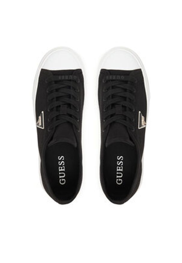 Guess Trampki FLJJZ3 FAB12 Czarny. Kolor: czarny. Materiał: materiał