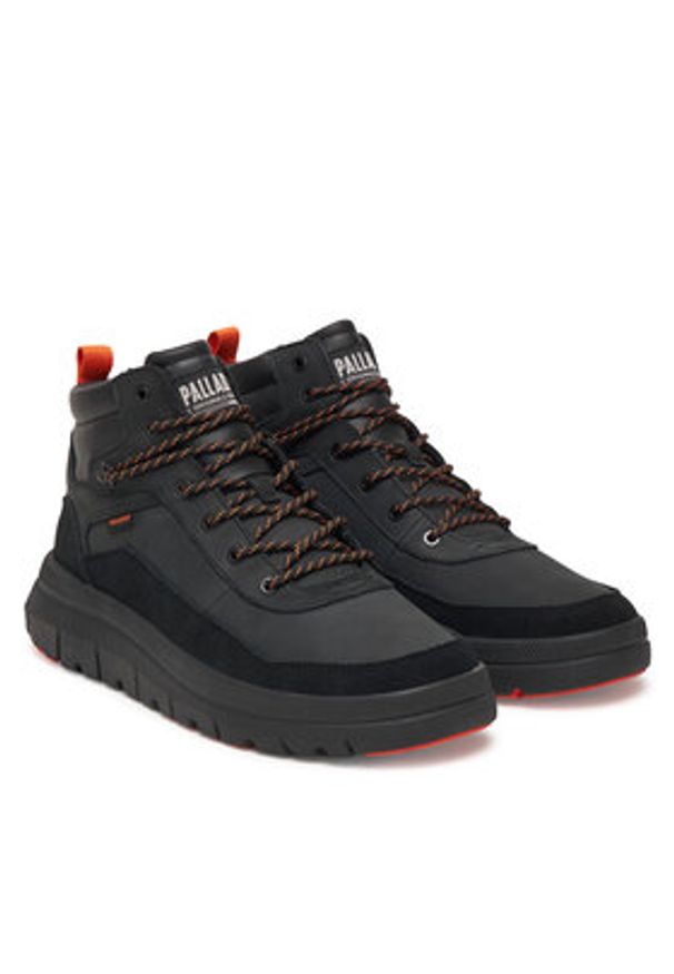 Palladium Sneakersy Pallaflex Cuff M 09509-008-M Czarny. Kolor: czarny. Materiał: skóra, nubuk