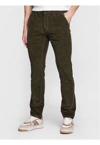 Blend Spodnie materiałowe 20714780 Zielony Slim Fit. Kolor: zielony. Materiał: bawełna