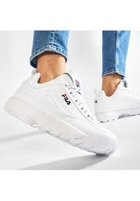 Fila Sneakersy Disruptor Low 1010262.1FG Biały. Kolor: biały. Materiał: skóra #7