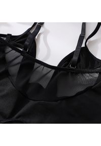Intica - Body z prześwitującego materiału na romantyczny wieczór Rosalynne. Kolor: czarny. Materiał: materiał #10