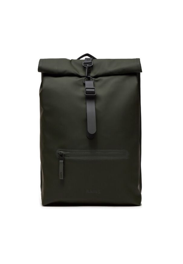 Rains Plecak Rolltop Rucksack W3 13320 Zielony. Kolor: zielony. Materiał: materiał