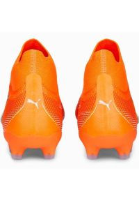 Buty piłkarskie Puma Ultra Match+ Ll FG/AG M 107243 01 pomarańczowe pomarańcze i czerwienie. Kolor: pomarańczowy. Szerokość cholewki: normalna. Sport: piłka nożna