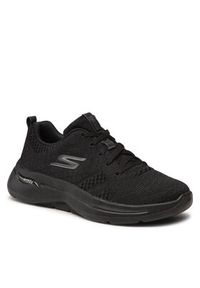 skechers - Skechers Sneakersy Go Walk Arch Fit 124403/BBK Czarny. Kolor: czarny. Materiał: materiał #5