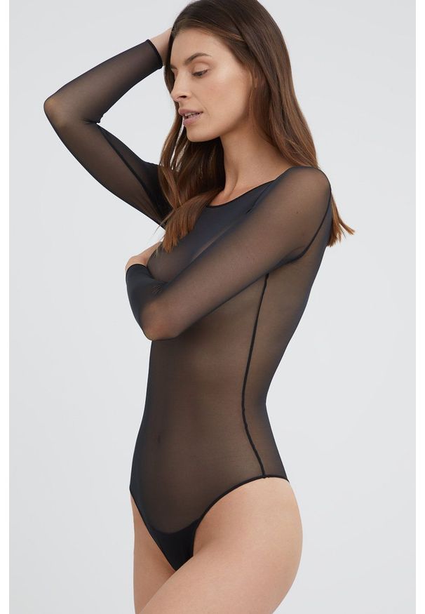 Spanx body modelujące damskie kolor czarny. Kolor: czarny. Materiał: materiał