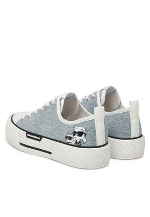 Karl Lagerfeld - KARL LAGERFELD Trampki KL60614T Niebieski. Kolor: niebieski. Materiał: materiał