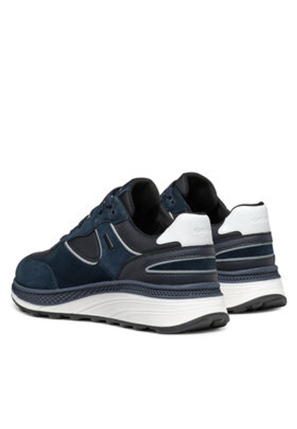 Geox Sneakersy U Spherica Actif X1 U46HGA 02285 C4002 Granatowy. Kolor: niebieski. Materiał: skóra, zamsz