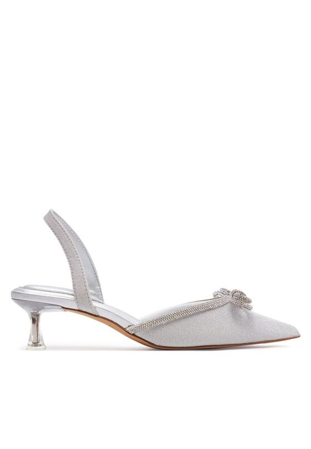 Aldo Sandały Boucletta 13710831 Srebrny. Kolor: srebrny. Materiał: skóra