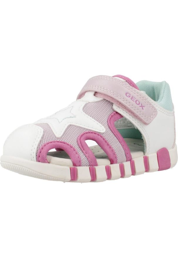 Sandały Geox Model B Sandal Iupidoo Gir Kolor Biały. Kolor: biały. Materiał: tkanina, syntetyk