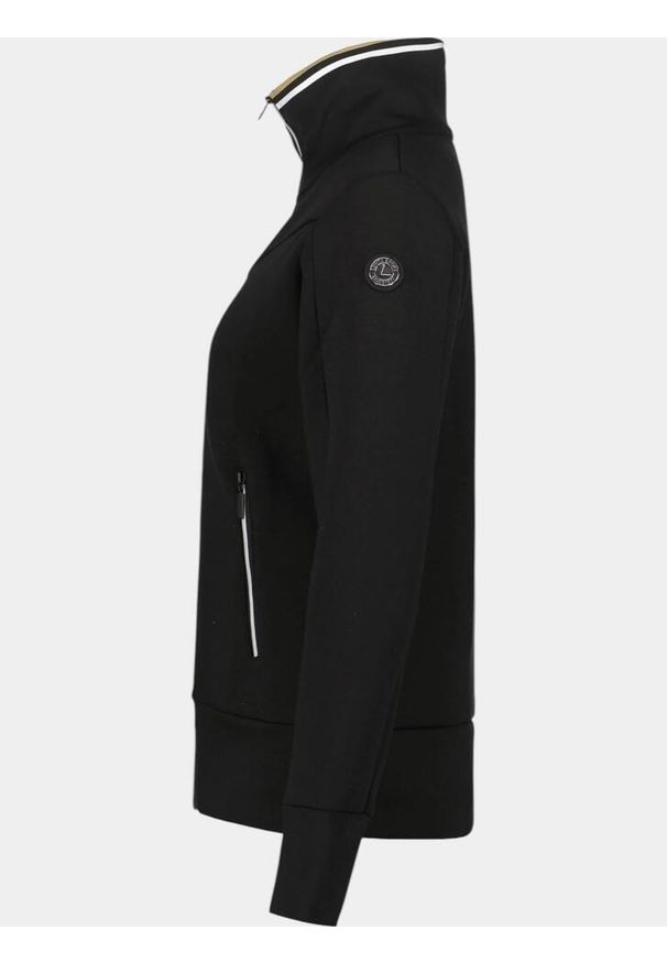 LUHTA - Sweter damski Luhta Ingby. Typ kołnierza: polo. Kolor: czarny. Materiał: materiał
