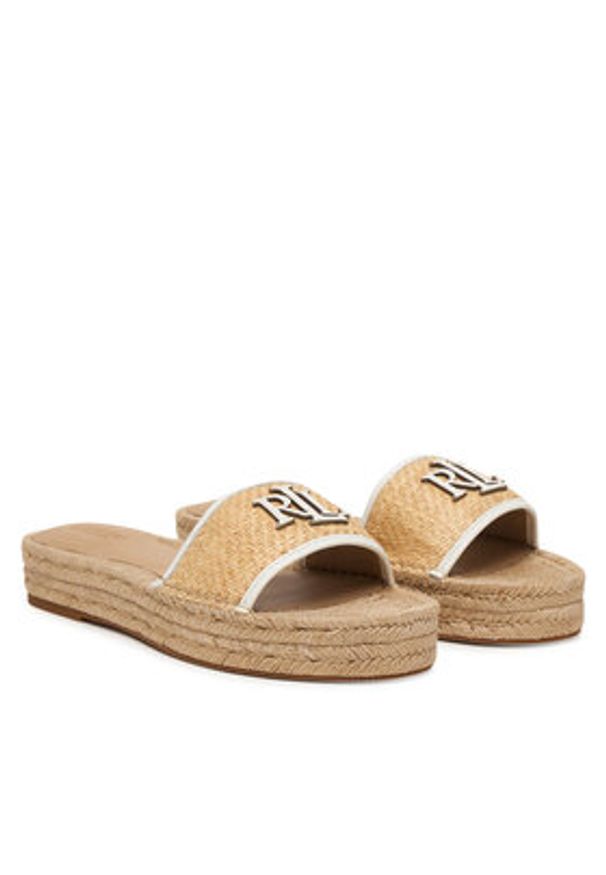 Lauren Ralph Lauren - LAUREN RALPH LAUREN Espadryle 802P06398004 Beżowy. Kolor: beżowy. Materiał: syntetyk