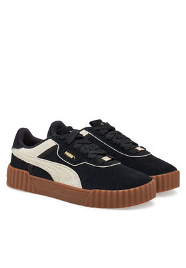 Puma Sneakersy Carina 3.0 Luxe SD 400725 03 Czarny. Kolor: czarny. Materiał: zamsz, skóra