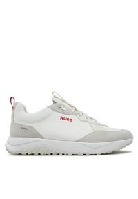 Hugo Sneakersy Kane 50504348 10254498 01 Szary. Kolor: szary. Materiał: skóra, zamsz