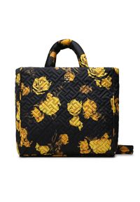 TOMMY HILFIGER - Tommy Hilfiger Torebka Flow Tote Floral AW0AW14380 Czarny. Kolor: czarny