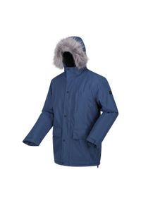 Salinger IV Regatta męska turystyczna kurtka parka zimowa. Kolor: niebieski. Sezon: zima #1