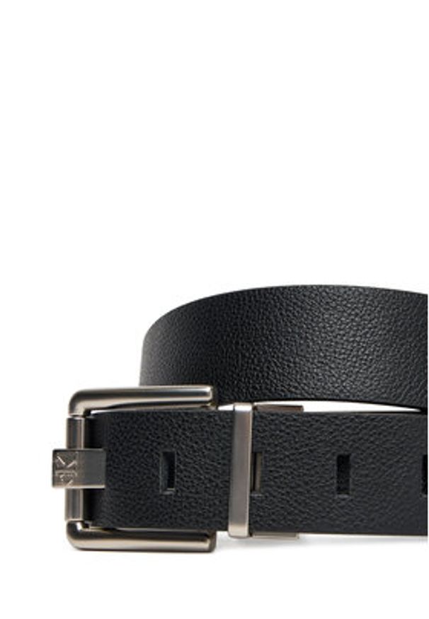 Calvin Klein Pasek Męski Ck Prong Buckle 35Mm Rev LV04D7029G Czarny. Kolor: czarny. Materiał: skóra