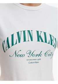 Calvin Klein Jeans T-Shirt Graphic Logo LV047F815G Biały Slim Fit. Kolor: biały. Materiał: bawełna #3