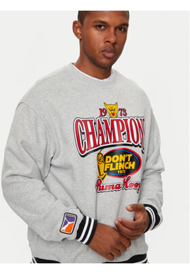 Puma Bluza Champs 627209 Szary Regular Fit. Kolor: szary. Materiał: bawełna