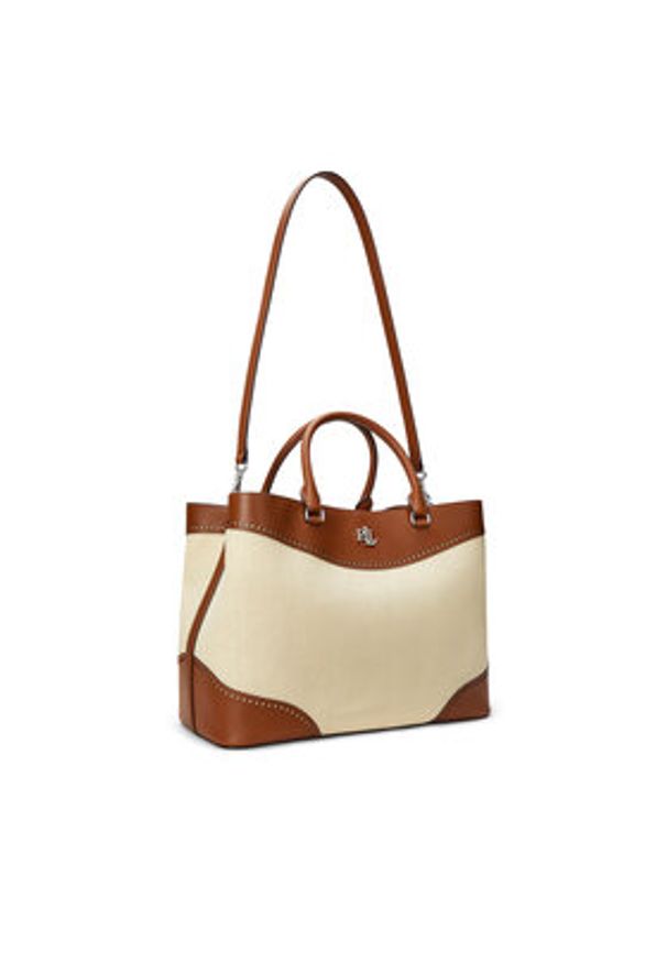 Lauren Ralph Lauren - LAUREN RALPH LAUREN Torebka Marcy 431966776001 Beżowy. Kolor: beżowy