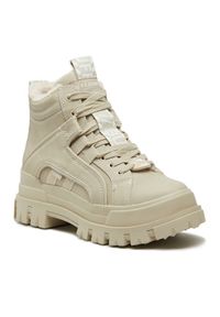 Buffalo Sneakersy Aspha Nc Mid Warm 1622185 Beżowy. Kolor: beżowy. Materiał: skóra