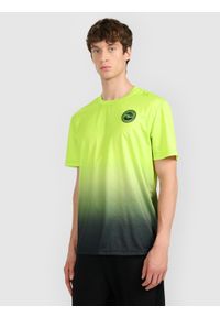 4f - 4F Koszulka szybkoschnąca z nadrukiem męska 4F x Robert Lewandowski - zielona M. Kolor: zielony. Materiał: materiał. Wzór: nadruk. Sport: fitness #1