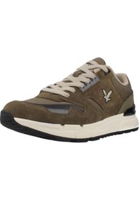 LYLE AND SCOTT - Buty LYLE&SCOTT FOREVER003 Zielony. Kolor: zielony. Materiał: tkanina, skóra. Sport: turystyka piesza #1