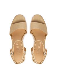 Guess Sandały FLJERL ELE04 Beżowy. Kolor: beżowy. Materiał: skóra #6