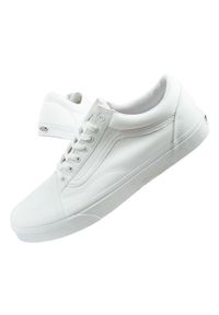 Buty trampki sportowe męskie Vans Old Skool. Kolor: biały. Materiał: materiał, tkanina. Szerokość cholewki: normalna. Styl: sportowy