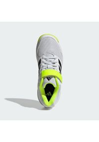 Adidas - Buty halowe dla dzieci Speedcourt Indoor. Kolor: biały, czarny, żółty, wielokolorowy. Sport: siatkówka