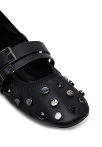 DKNY Baleriny K1552868 Czarny. Kolor: czarny. Materiał: skóra