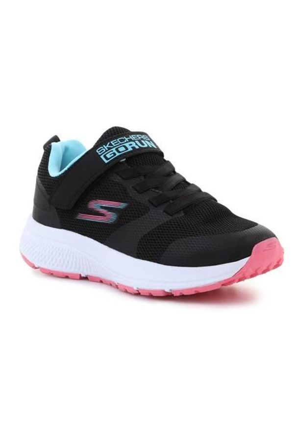 skechers - Buty do chodzenia dla dzieci Skechers GO Run Consistent. Zapięcie: sznurówki. Kolor: czarny. Materiał: guma, materiał, tkanina, syntetyk. Szerokość cholewki: normalna. Sport: turystyka piesza, bieganie