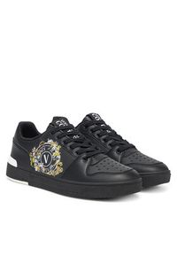 Versace Jeans Couture Sneakersy 78YA3SJ1 Czarny. Kolor: czarny. Materiał: skóra #5