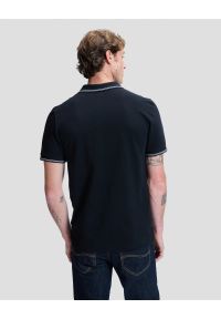 Lee - MESKA KOSZULKA LEE PIQUE POLO BLACK 112363659. Typ kołnierza: polo #4