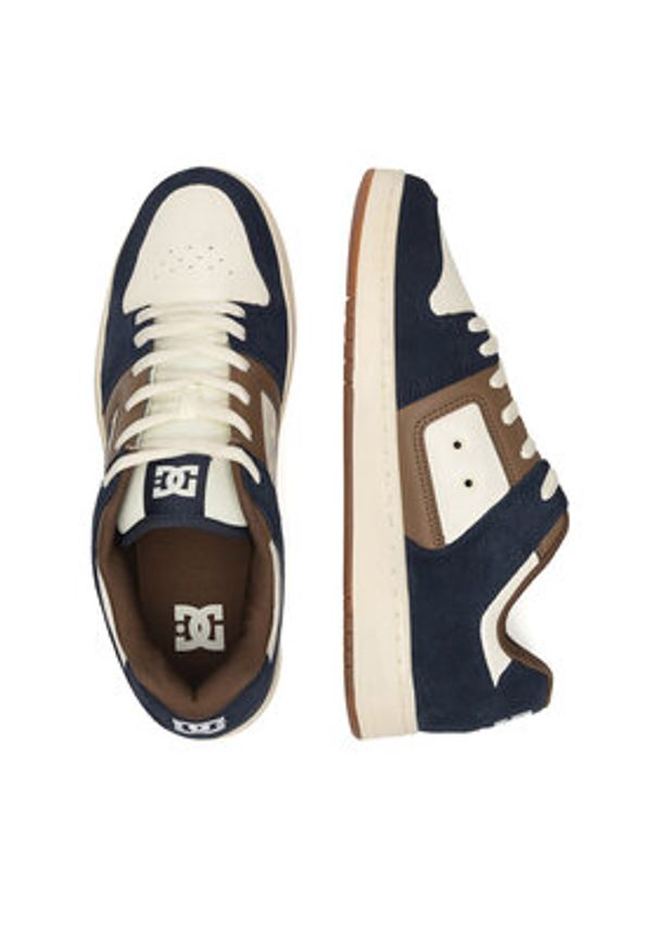 DC Shoes Sneakersy MANTECA 4 ADYS100765-TBN Granatowy. Kolor: niebieski. Materiał: zamsz, skóra