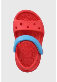 Crocs sandały Crocband 12856 kolor czerwony. Zapięcie: rzepy. Kolor: czerwony. Materiał: materiał, guma. Wzór: gładki #4