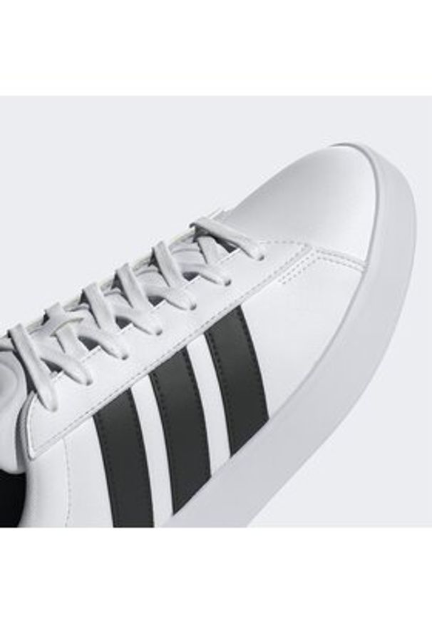Adidas - adidas Sneakersy Grand Court 3.0 IH1472 Biały. Kolor: biały. Materiał: skóra
