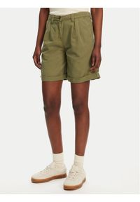 Robe di Kappa Szorty materiałowe Yvonne Light Linnen 62124LW Zielony Regular Fit. Kolor: zielony. Materiał: bawełna
