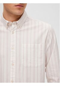 Selected Homme Koszula Rick 16077359 Beżowy Regular Fit. Kolor: różowy. Materiał: bawełna #6